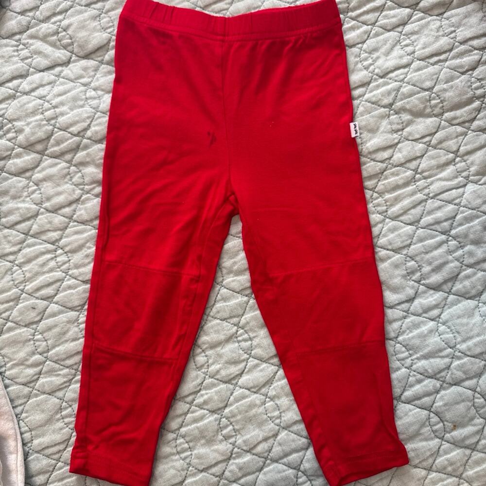 Little sleepies Red Girls Leggings Pants 2T